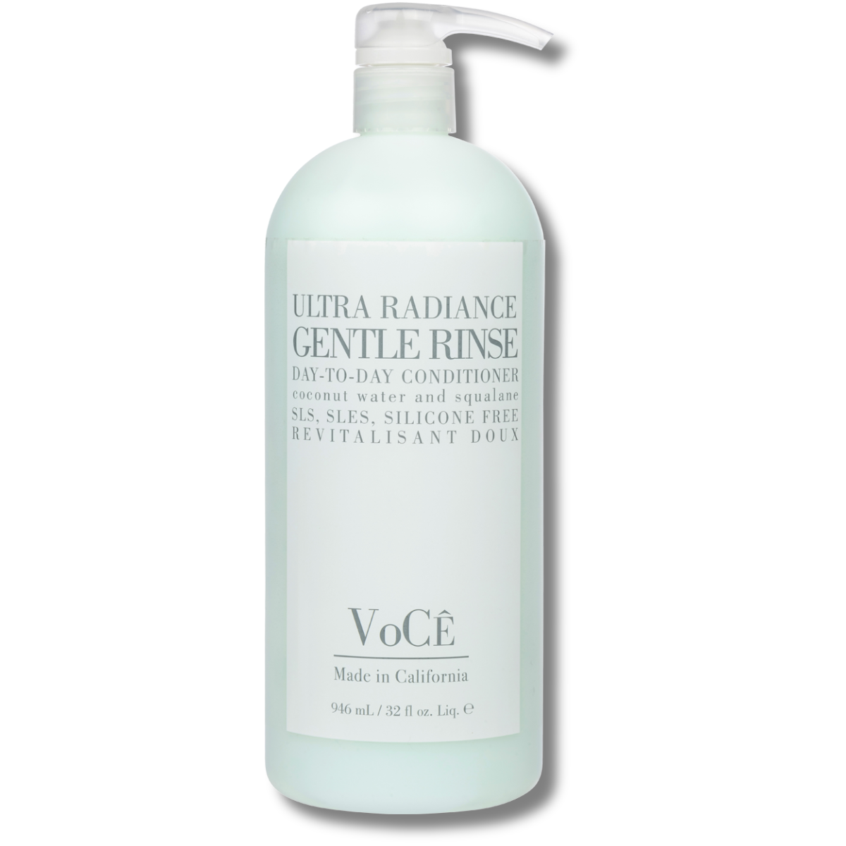 VoCÊ Haircare – Natural | Gentle Conditioner - Rinse | Shine Infused | Non-Toxic, Cruelty-Free, Vegan Haircare (32oz)