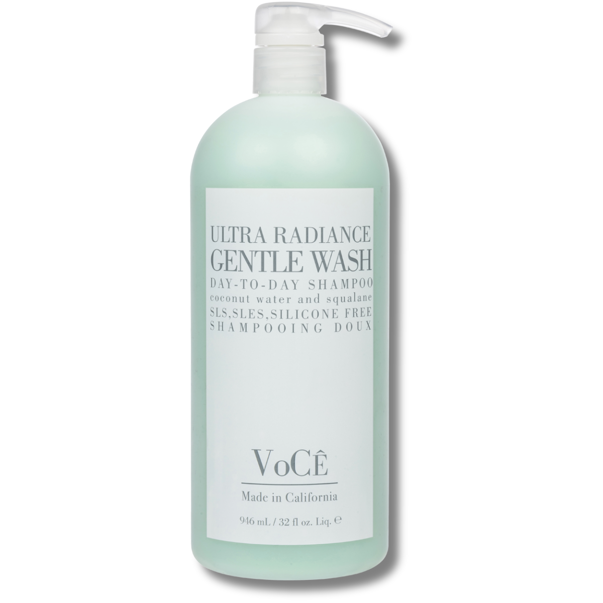 VoCÊ Haircare Gentle Wash Vegan & Cruelty-Free Shampoo | Clean Haircare, Color Safe, Paraben and Sulfate Free, Ultra Radiance, Hydrating, Shine Enhancing (8.5 fl oz | 250 ml)