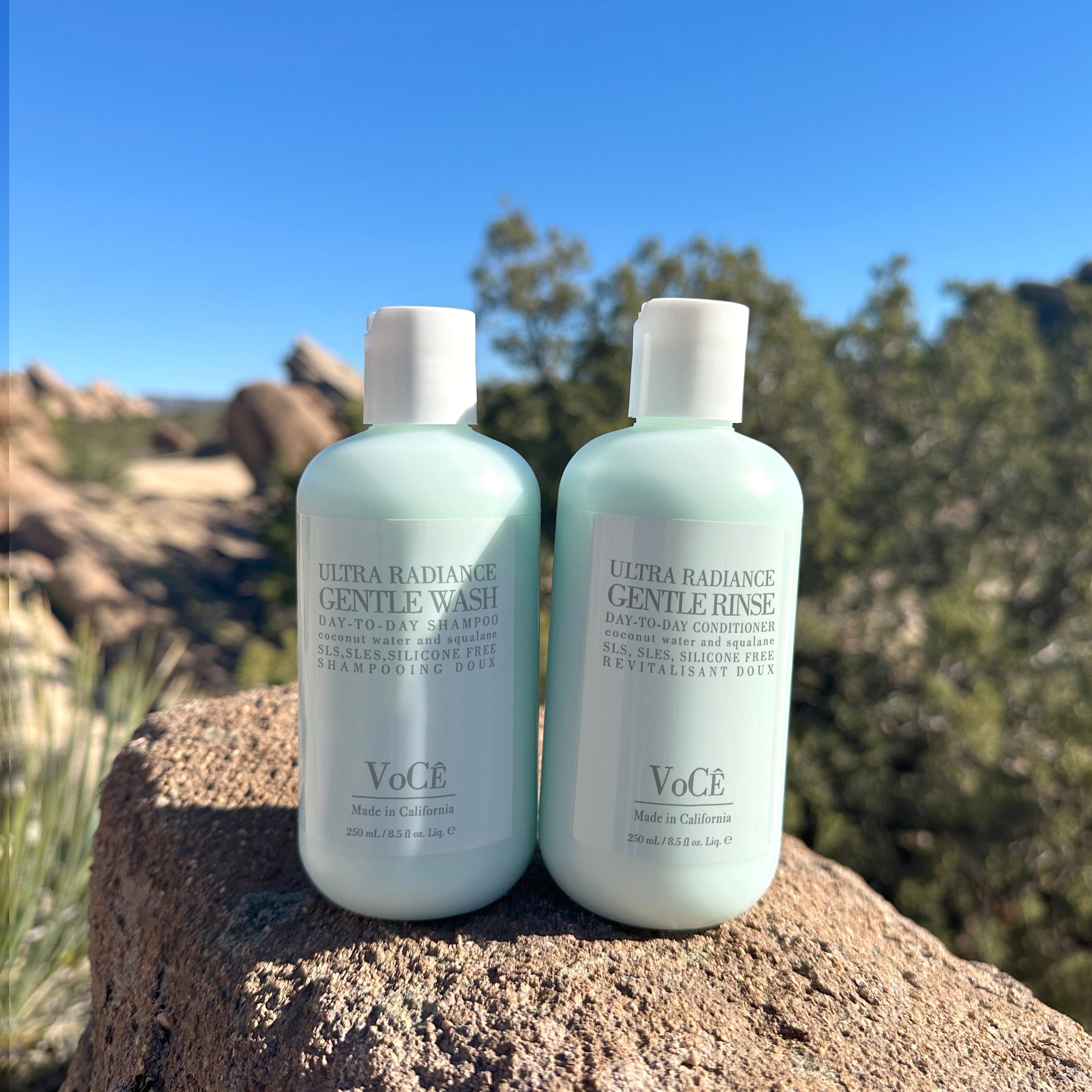 VoCÊ Haircare Gentle Wash Vegan & Cruelty-Free Shampoo | Clean Haircare, Color Safe, Paraben and Sulfate Free, Ultra Radiance, Hydrating, Shine Enhancing (8.5 fl oz | 250 ml)