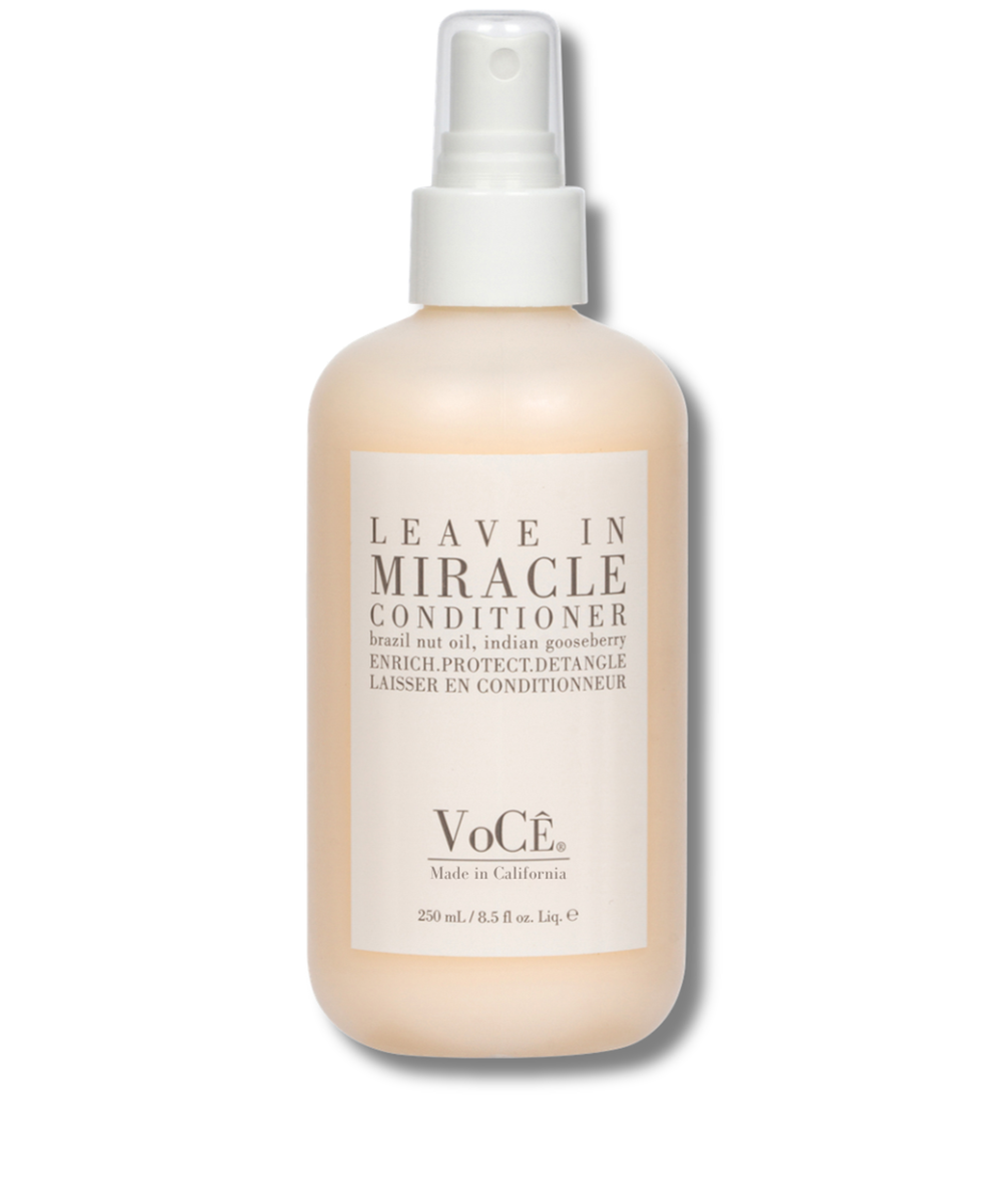 VoCÊ Haircare – Natural Miracle Leave-In Conditioner Spray for Dry, Damaged, and Fine Hair | Non-Toxic, Cruelty-Free, Vegan Haircare for Frizzy and Low Porosity Hair (8.5 oz | 250ml)