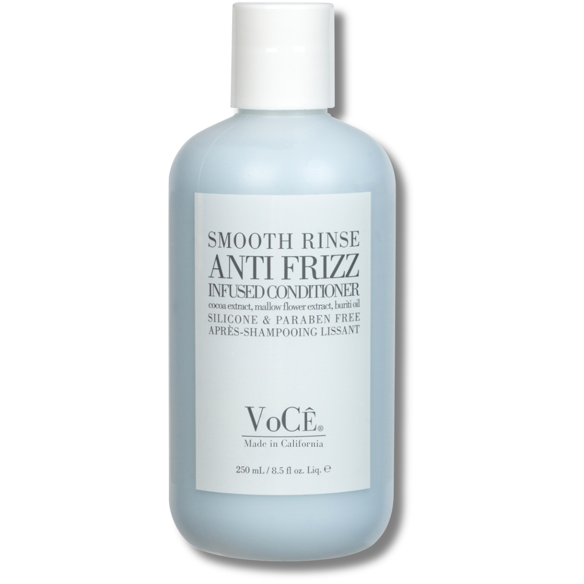 VoCÊ Haircare – Natural Smooth Conditioner - Rinse | Anti-Frizz, Curl Defining, Shine Enhancing, Non-Toxic, Cruelty-Free, Vegan with Olive Fruit Oil, Swertia Japonica, and Coconut (8.5 oz | 250 ml)