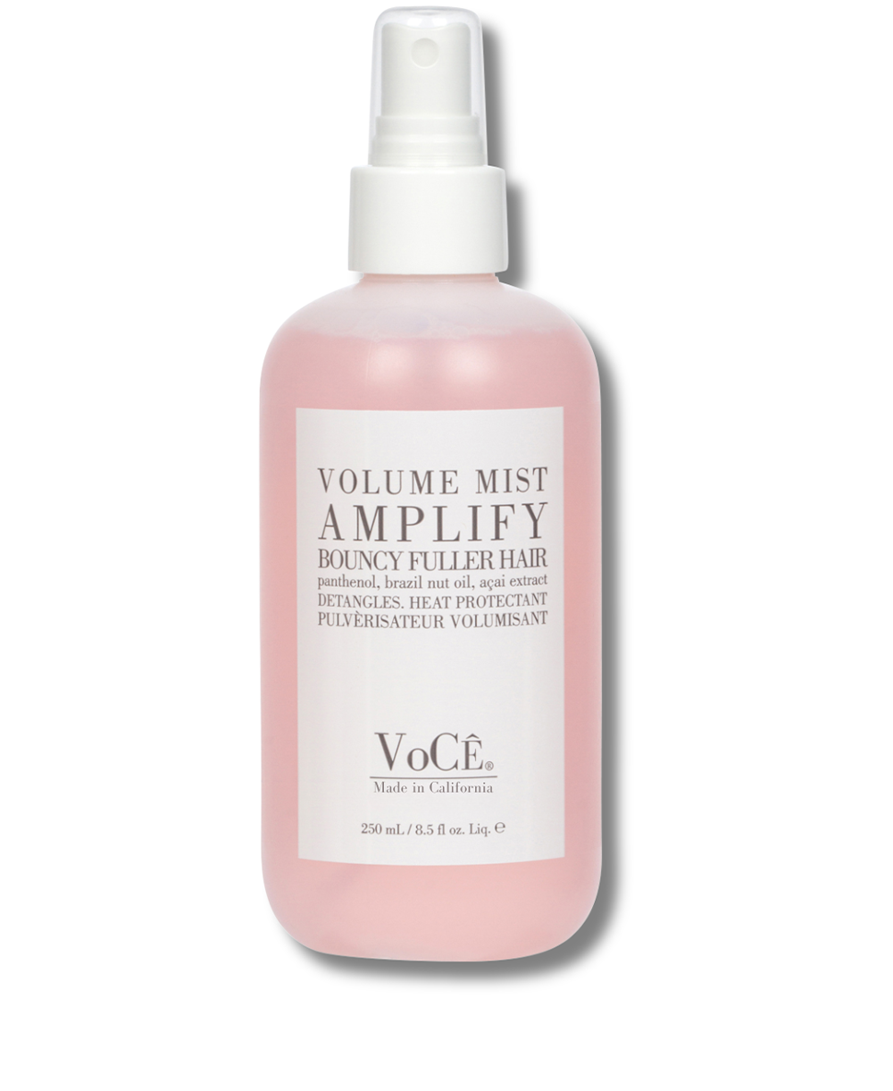 VoCÊ Haircare – Natural Volume Mist | Heat Protection Volumizing Blowout Spray | Non-Toxic, Cruelty-Free, Vegan Haircare for Fine Hair with Panthenol, Acai Berry, and Brazil Nut Oil (8.5 oz | 250ml)