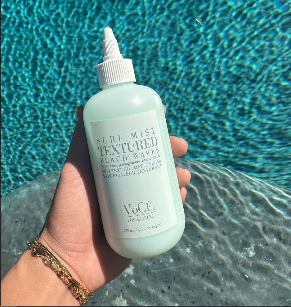 VoCÊ Haircare – Natural Surf Mist Texture Spray | Tousled Beach Waves, Light Hold, Non-Toxic, Cruelty-Free, Vegan Haircare with Lemon Peel, Pomegranate, Brazil Nut Oil (8.5 oz | 250 ml)