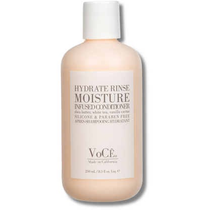 VoCÊ Haircare – Natural Hydrating Conditioner - Rinse | Deep Moisturizing, Anti-Frizz, Sulfate-Free, Non-Toxic, Vegan Haircare for Women and Men with Shea Butter, White Tea, Vanilla Cactus (8.5 oz)