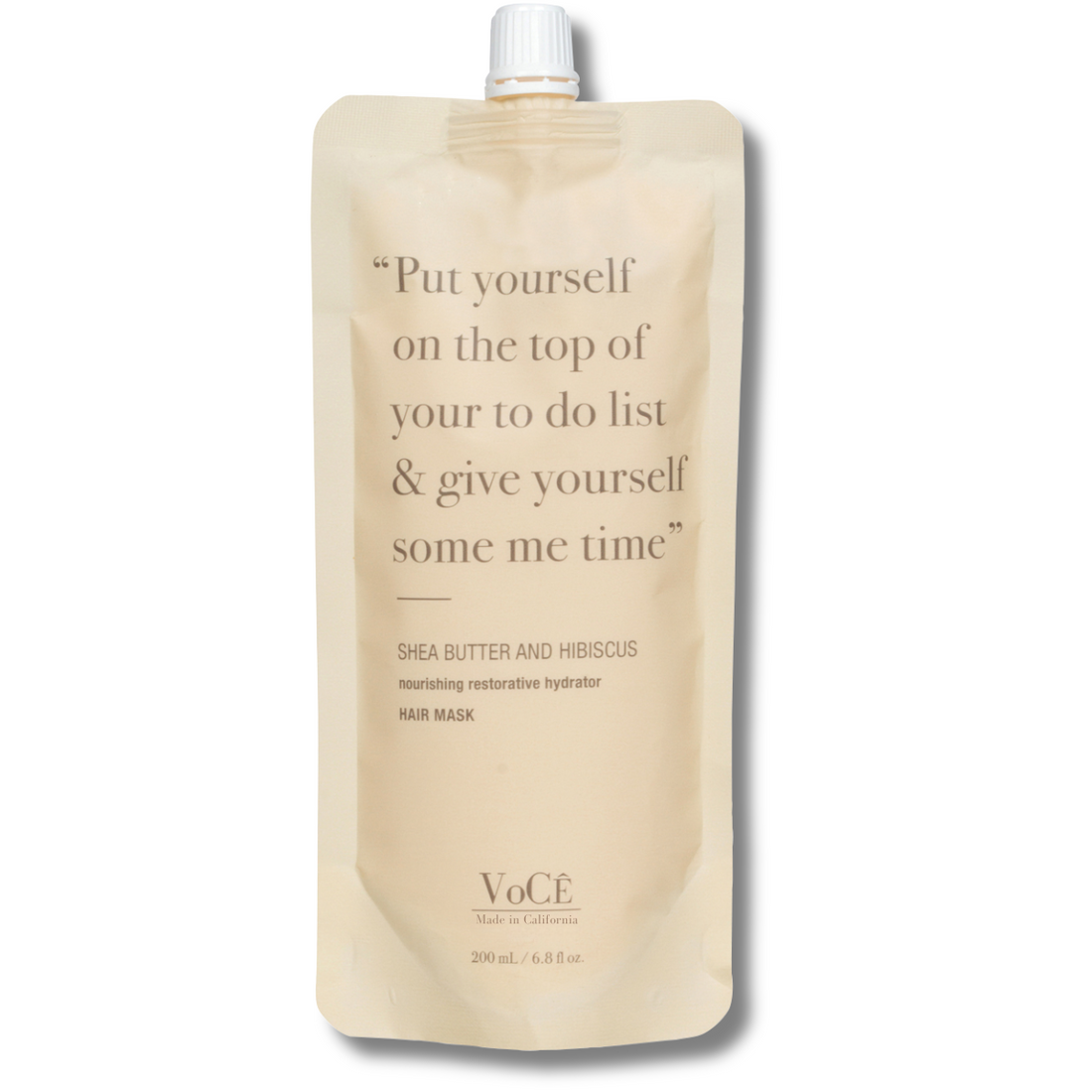 VoCÊ Haircare – Natural Shea Butter & Hibiscus Moisture Hair Mask | Conditioning, Hydrating, Restorative Treatment for Dry Damaged Hair | Non-Toxic, Cruelty-Free, Vegan Haircare (6.8 oz | 200 ml)