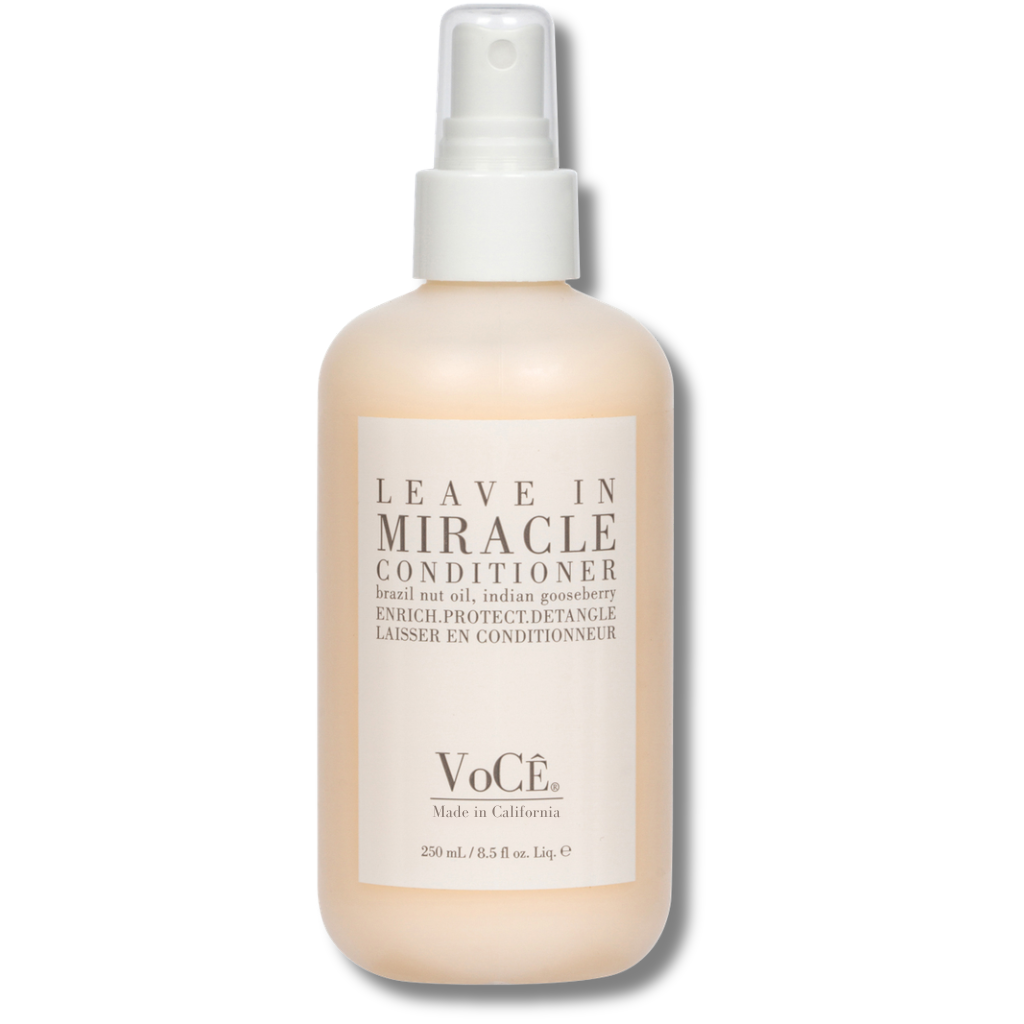 VoCÊ Haircare – Natural Miracle Leave-In Conditioner Spray for Dry, Damaged, and Fine Hair | Non-Toxic, Cruelty-Free, Vegan Haircare for Frizzy and Low Porosity Hair (8.5 oz | 250ml)
