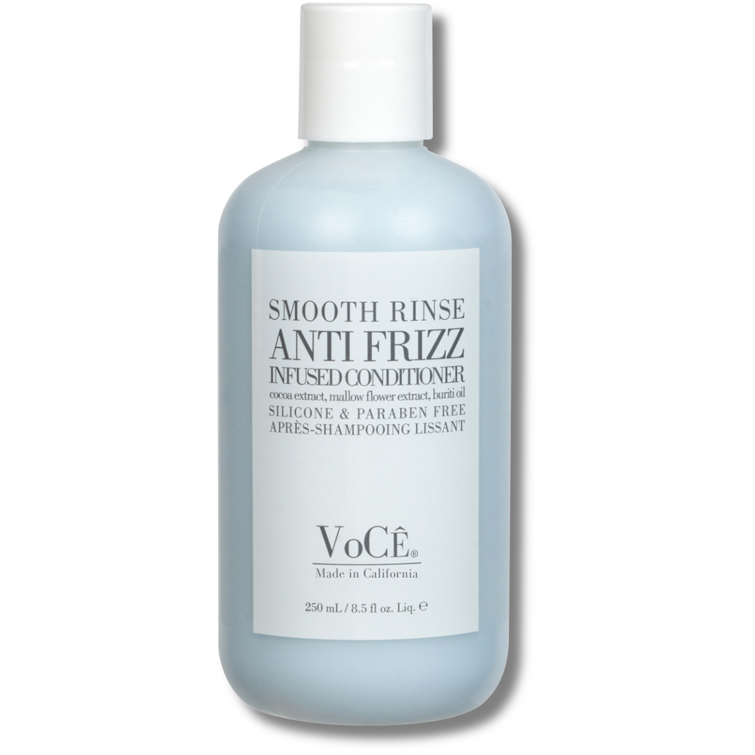 VoCÊ Haircare – Natural Smooth Conditioner - Rinse | Anti-Frizz, Curl Defining, Shine Enhancing, Non-Toxic, Cruelty-Free, Vegan with Olive Fruit Oil, Swertia Japonica, and Coconut (8.5 oz | 250 ml)