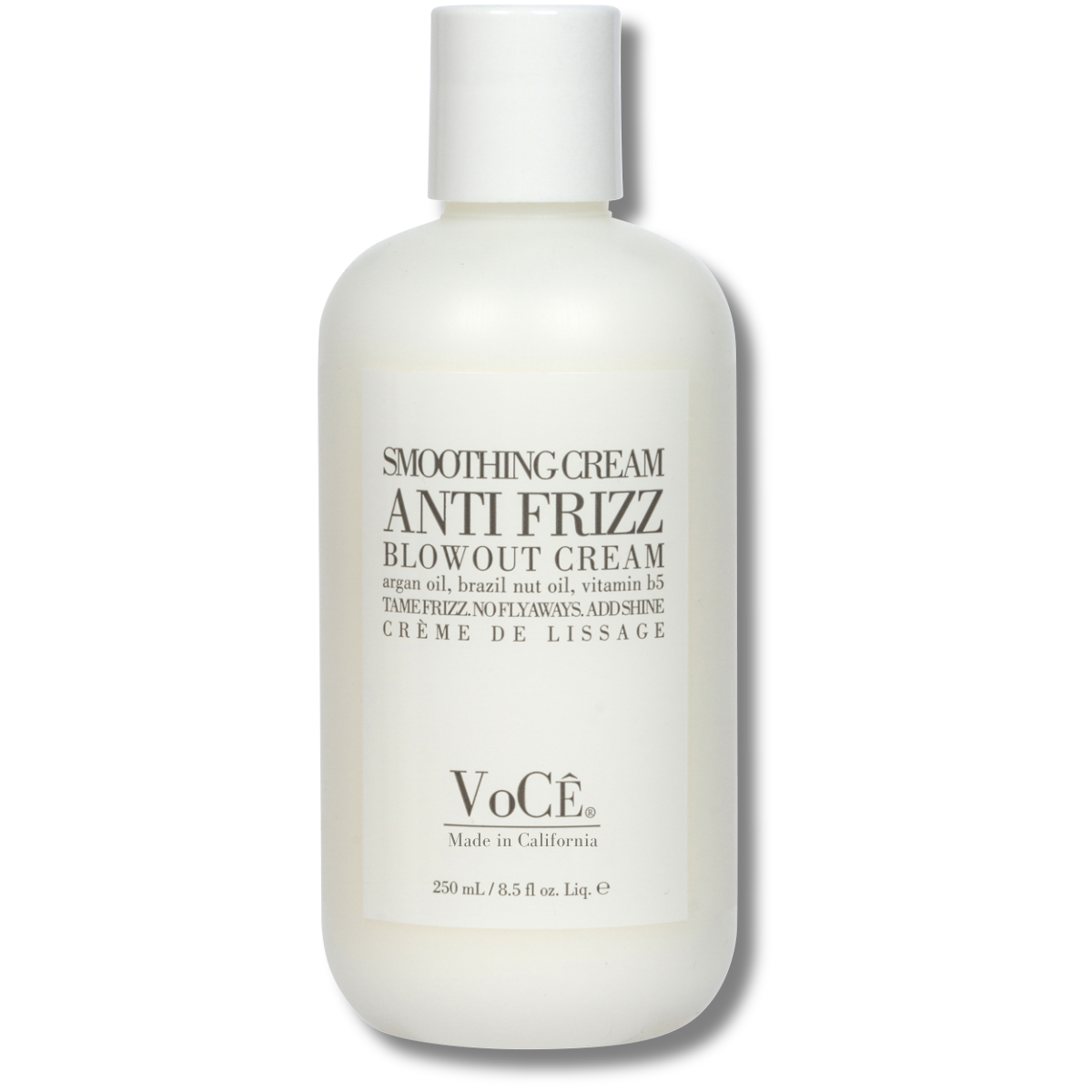 VoCÊ Haircare – Natural Smoothing Blow Dry Cream | Anti Frizz Blowout Cream with Frizz Control and Heat Protection | Vegan, Non-Toxic, Cruelty-Free Haircare for Smooth, Shiny Hair (8.5 oz | 250ml)
