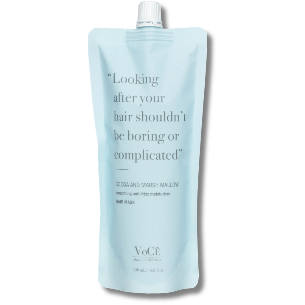 VoCÊ Haircare – Natural Cocoa and Marshmallow Hair Mask | Repairing, Smoothing, Anti-Frizz, Vegan, Cruelty-Free, Clean Haircare, Leaping Bunny Certified (6.8 oz | 200 ml)
