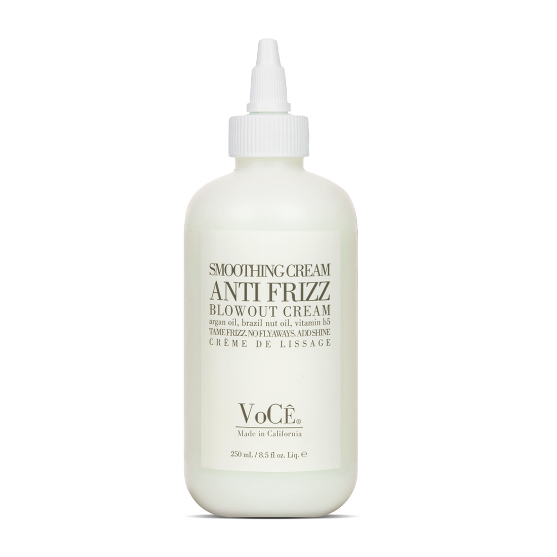 VoCÊ Haircare – Natural Smoothing Blowout Cream | Anti-Frizz Control and Heat Protection | Vegan, Non-Toxic, Cruelty-Free Haircare for Smooth, Shiny Hair (8.5 oz | 250ml)