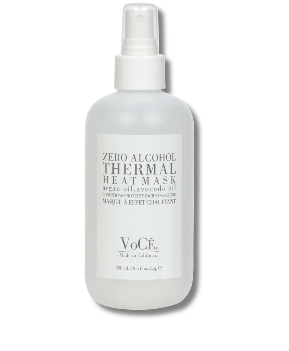 VoCÊ Haircare Thermal Heat Mask | Natural Heat Protectant Spray | Zero Alcohol, Memory Retention, Anti-Frizz, Non-Toxic, Cruelty-Free, Vegan Haircare, Heat Protection for Hair (8.5 oz | 250 ml)