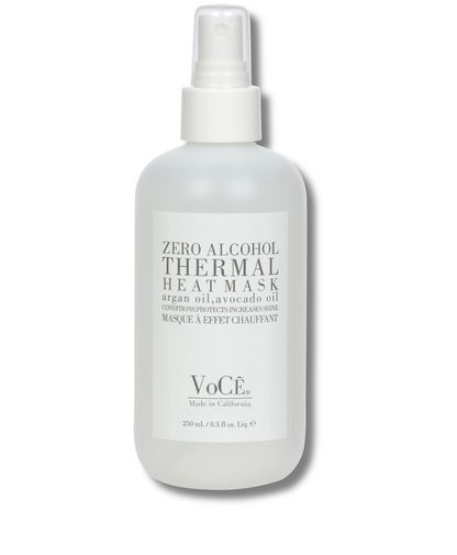VoCÊ Haircare Thermal Heat Mask | Natural Heat Protectant Spray | Zero Alcohol, Memory Retention, Anti-Frizz, Non-Toxic, Cruelty-Free, Vegan Haircare, Heat Protection for Hair (8.5 oz | 250 ml)