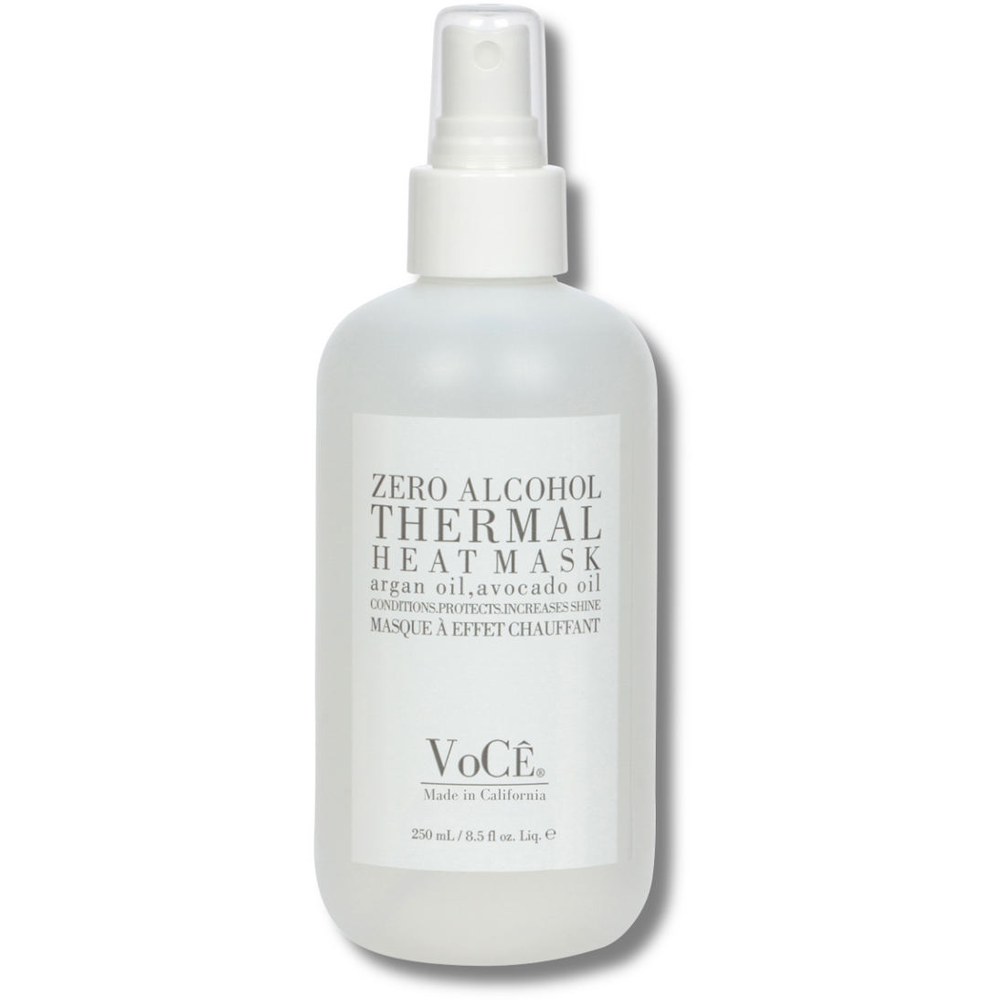 VoCÊ Haircare Thermal Heat Mask | Natural Heat Protectant Spray | Zero Alcohol, Memory Retention, Anti-Frizz, Non-Toxic, Cruelty-Free, Vegan Haircare, Heat Protection for Hair (8.5 oz | 250 ml)