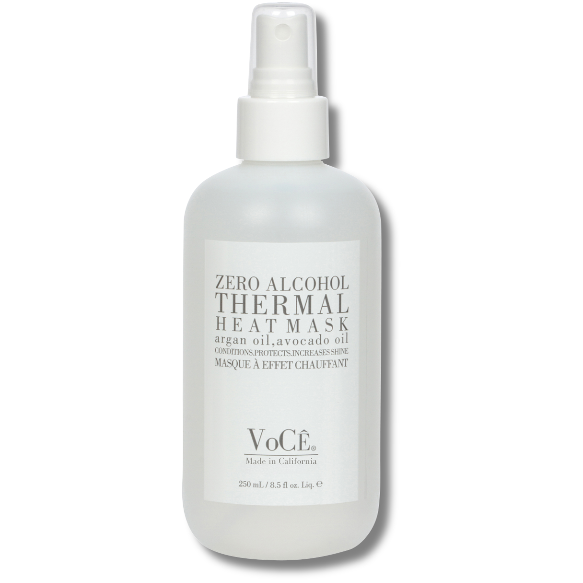 VoCÊ Haircare Thermal Heat Mask | Natural Heat Protectant Spray | Zero Alcohol, Memory Retention, Anti-Frizz, Non-Toxic, Cruelty-Free, Vegan Haircare, Heat Protection for Hair (8.5 oz | 250 ml)